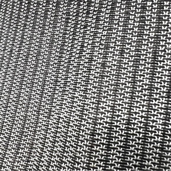 Alexander Wang Black & White Vinyl Technical Tweed Long Sleeve Crop Top Women S - Picture 11 of 14